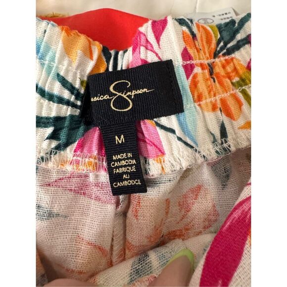 Jessica Simpson wide leg floral pants size medium - Picture 4 of 14